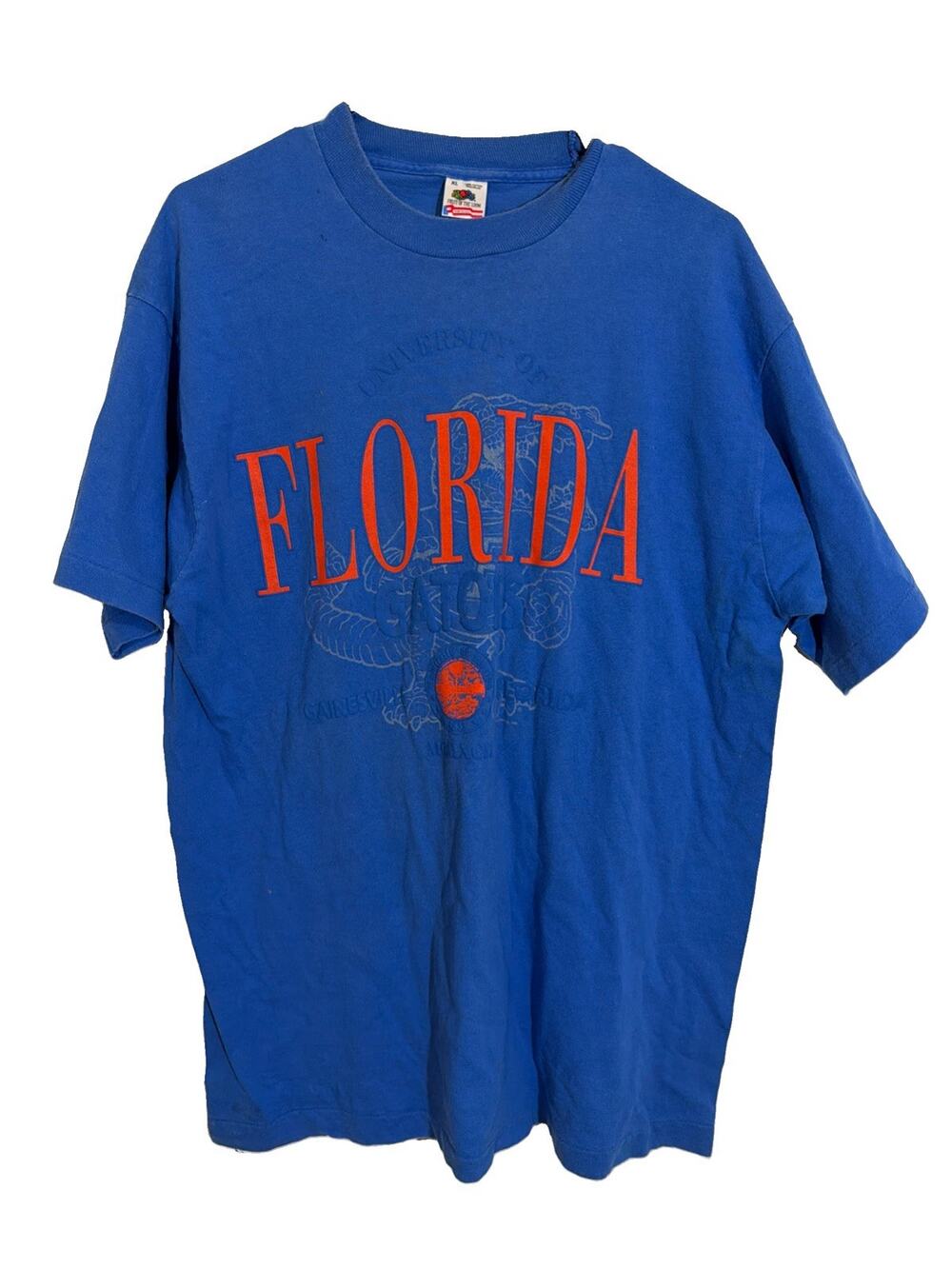 Vintage 90s University of Florida Gators Big Cotton USA Tee Fruit Of The loom